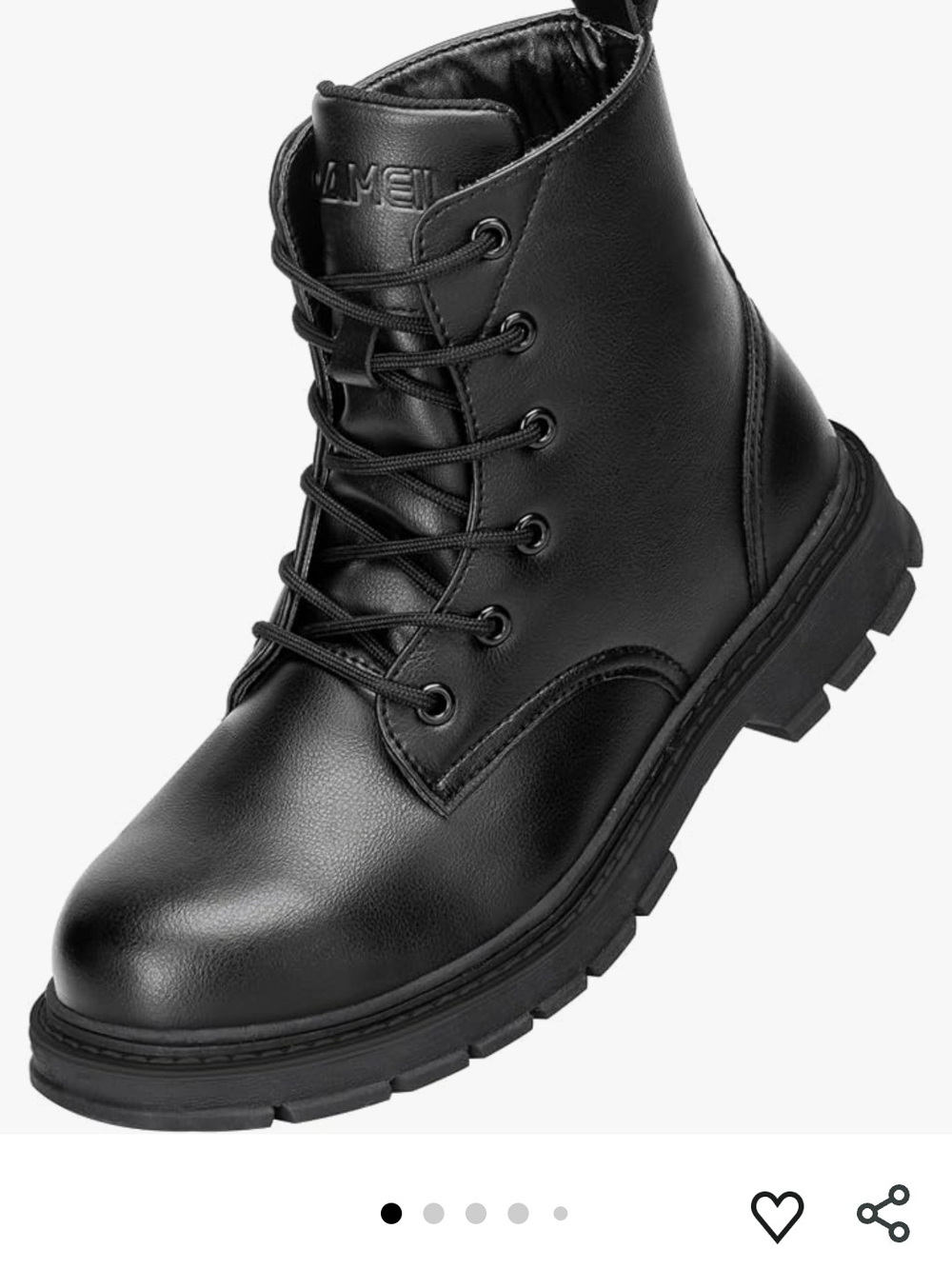 Learher Steel Toe Boots Mens 7 Womens 9